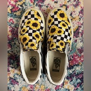 Customized Vans slip ons Womens 7.5